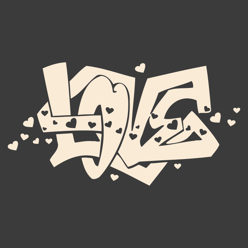 Sticker graffiti Love