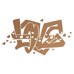 Sticker graffiti Love