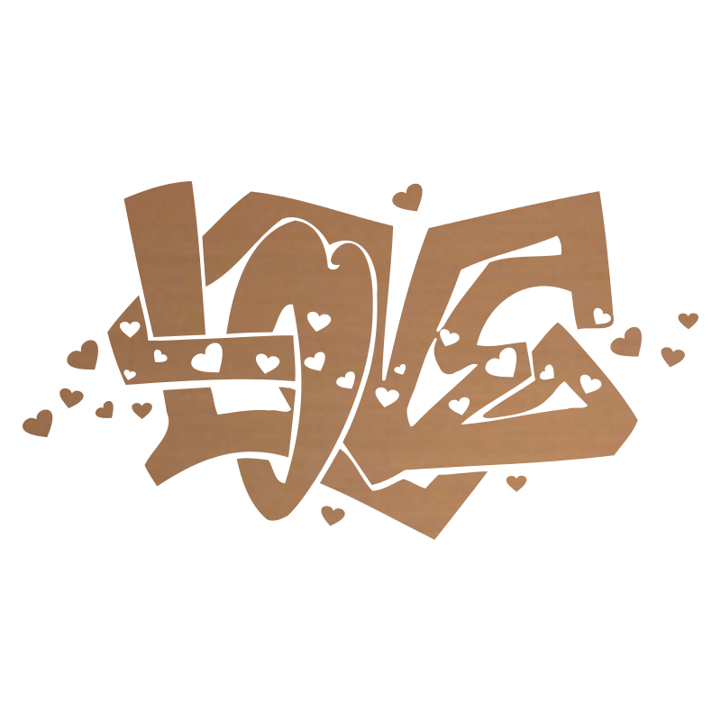 Sticker graffiti Love