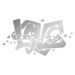 Sticker graffiti Love