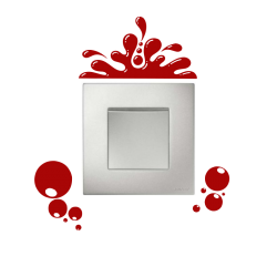 Sticker Bulles pour interrupteur