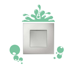 Sticker Bulles pour interrupteur