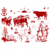 Stickers Paysage Camarguais