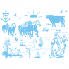 Stickers Paysage Camarguais