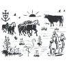 Stickers Paysage Camarguais
