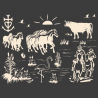 Stickers Paysage Camarguais