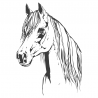 Sticker Tête de Cheval N°4