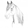 Sticker Tête de Cheval N°4