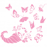 Sticker Corne papillons