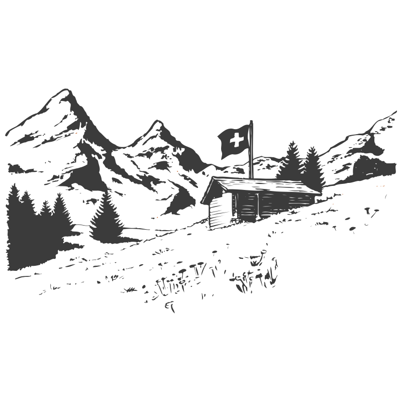 Sticker Chalet Suisse