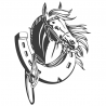Sticker Cheval & Fer à Cheval
