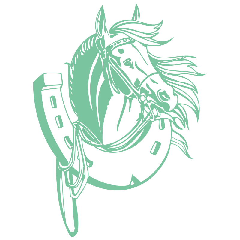 Sticker Cheval & Fer à Cheval