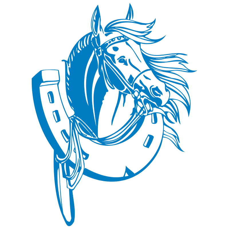 Sticker Cheval & Fer à Cheval