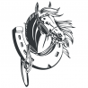 Sticker Cheval & Fer à Cheval