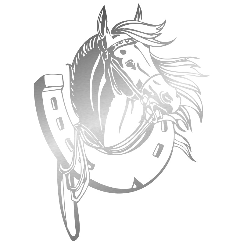 Sticker Cheval & Fer à Cheval
