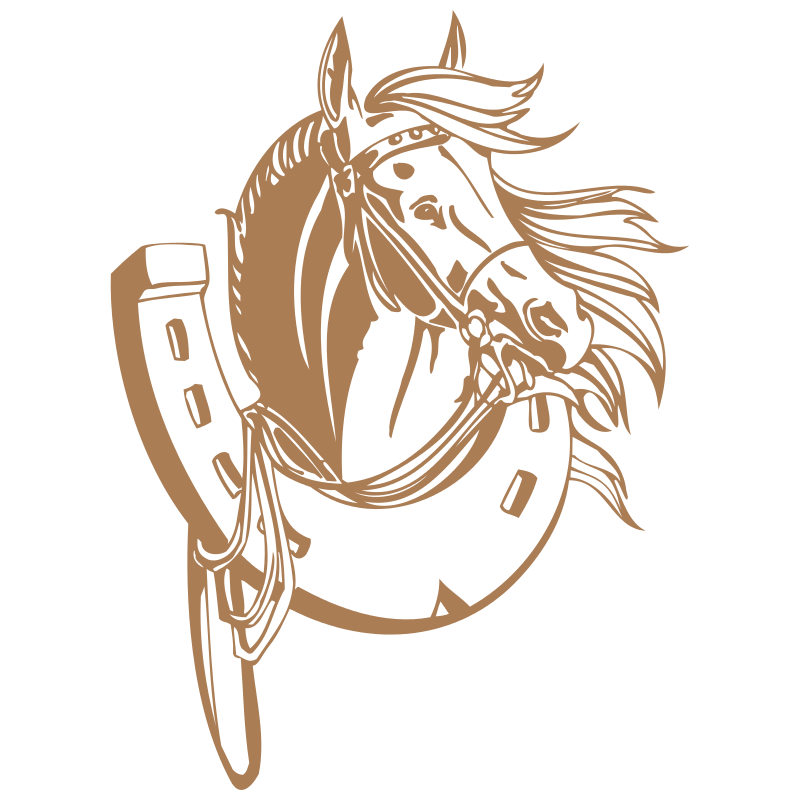 Sticker Cheval & Fer à Cheval