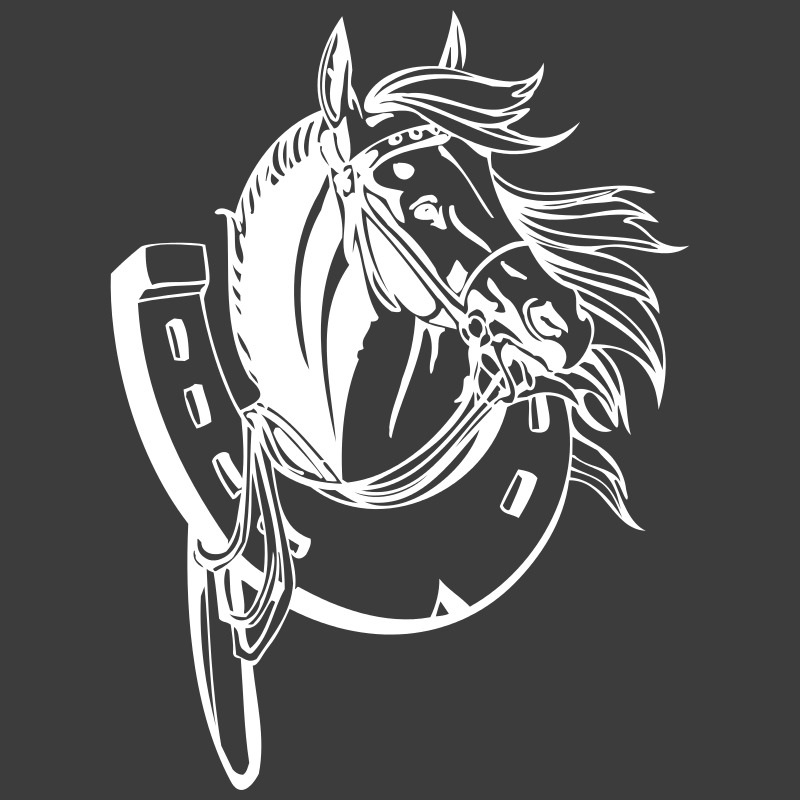 Sticker Cheval & Fer à Cheval