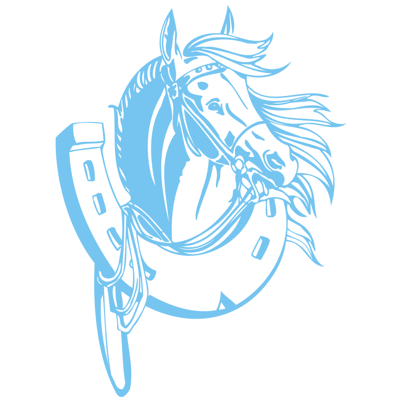 Sticker Cheval & Fer à Cheval
