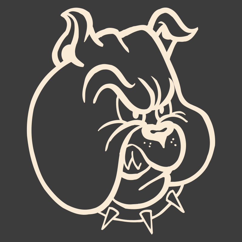 Sticker Tête de Bulldog