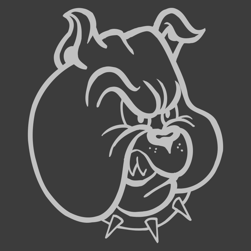Sticker Tête de Bulldog