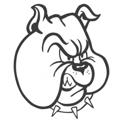 Sticker Tête de Bulldog