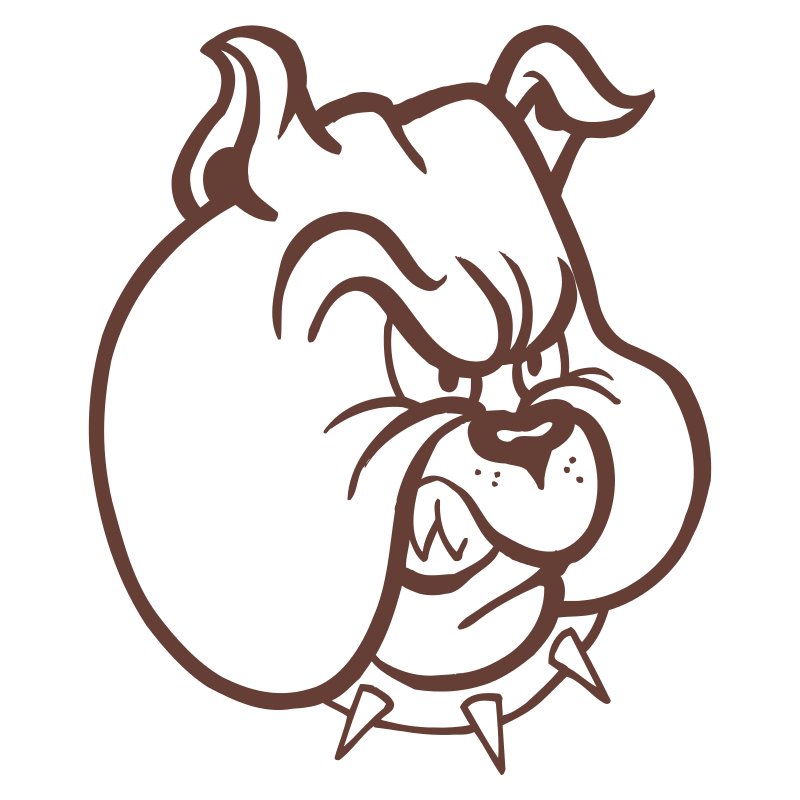 Sticker Tête de Bulldog