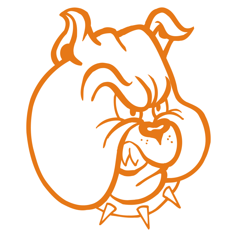 Sticker Tête de Bulldog