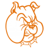 Sticker Tête de Bulldog