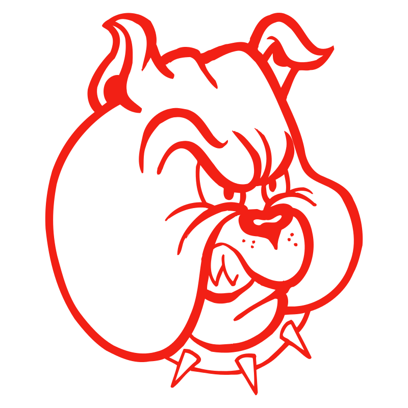 Sticker Tête de Bulldog