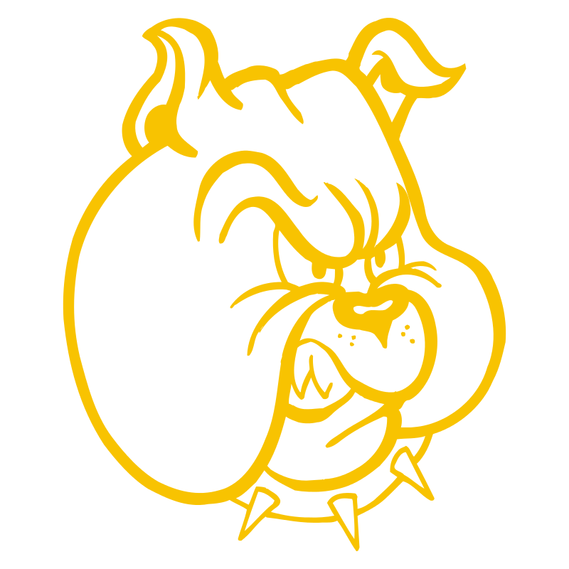 Sticker Tête de Bulldog