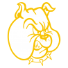 Sticker Tête de Bulldog