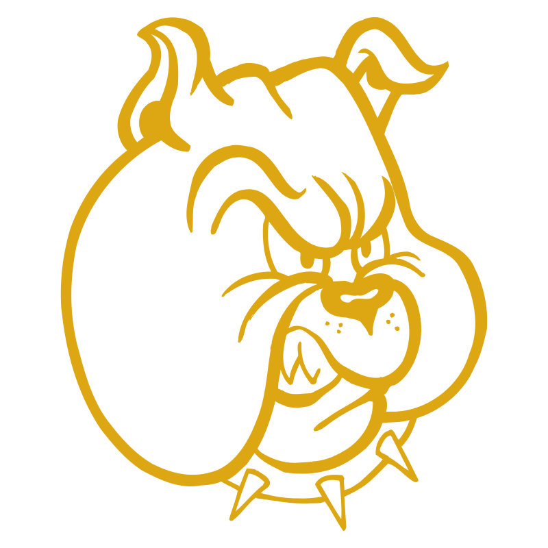 Sticker Tête de Bulldog