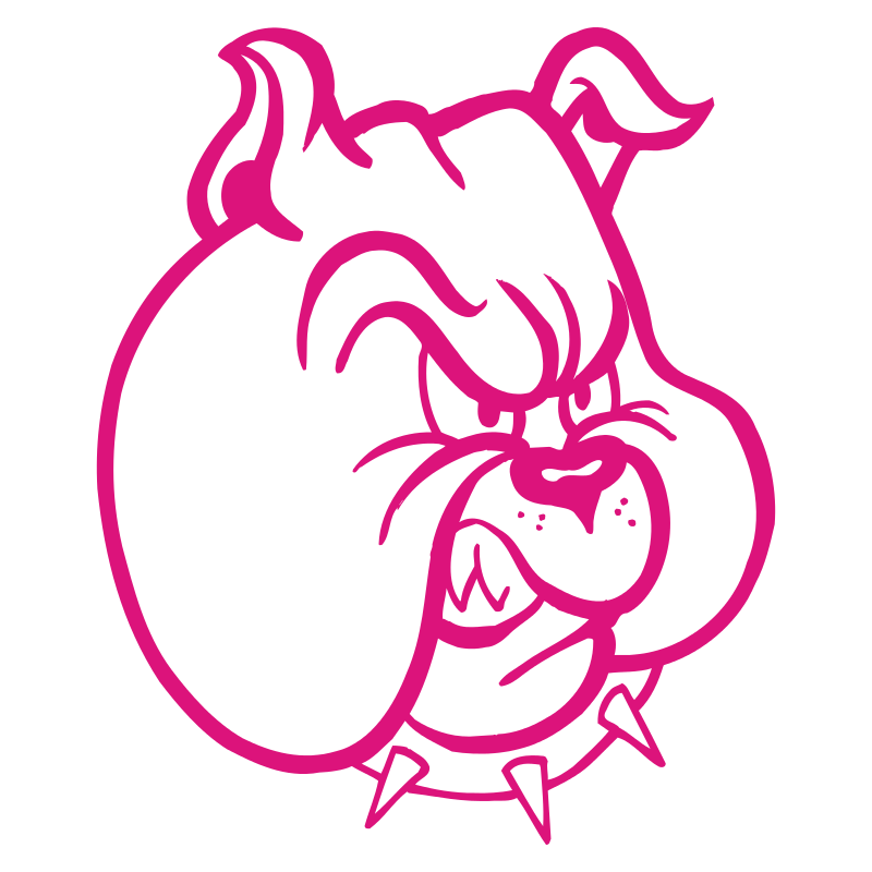 Sticker Tête de Bulldog