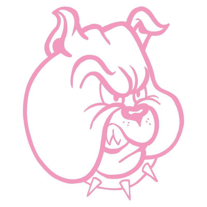 Sticker Tête de Bulldog