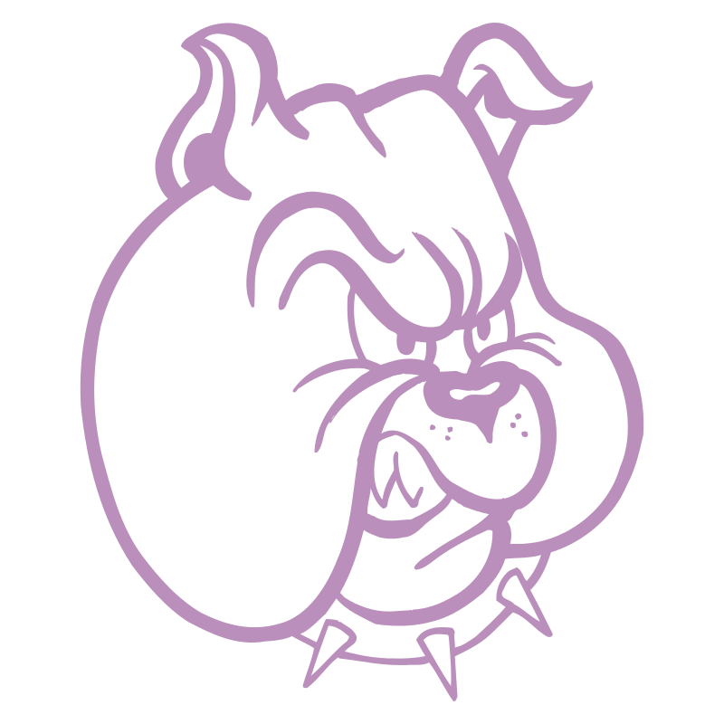 Sticker Tête de Bulldog