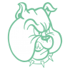 Sticker Tête de Bulldog