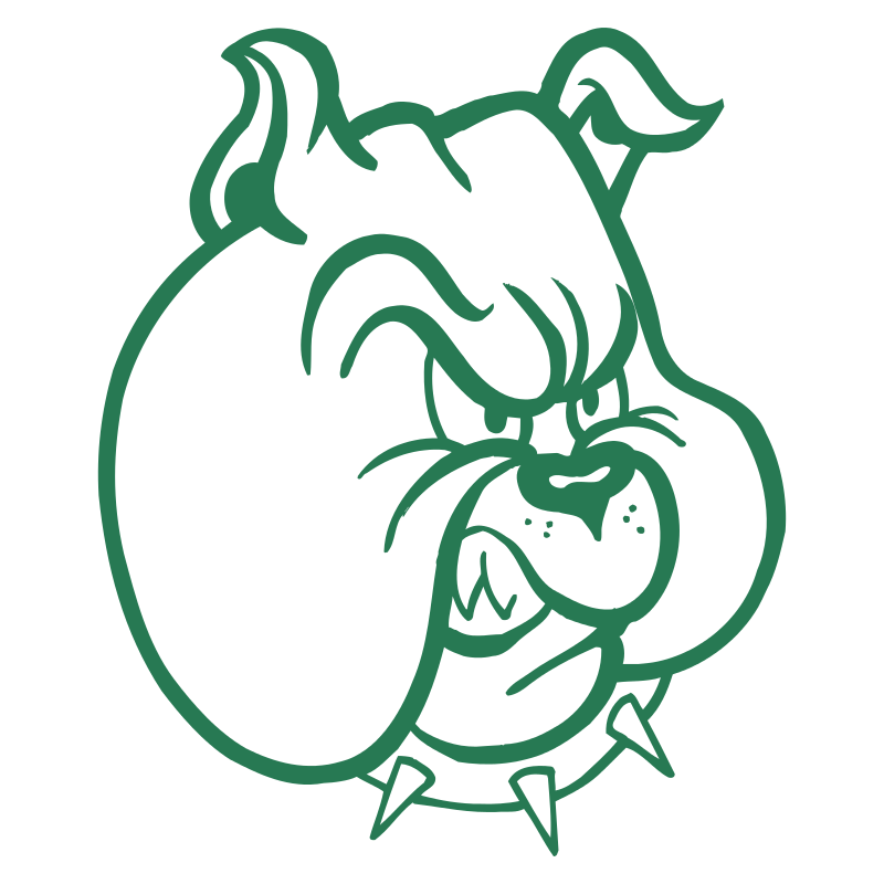 Sticker Tête de Bulldog