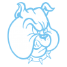Sticker Tête de Bulldog