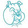 Sticker Tête de Bulldog