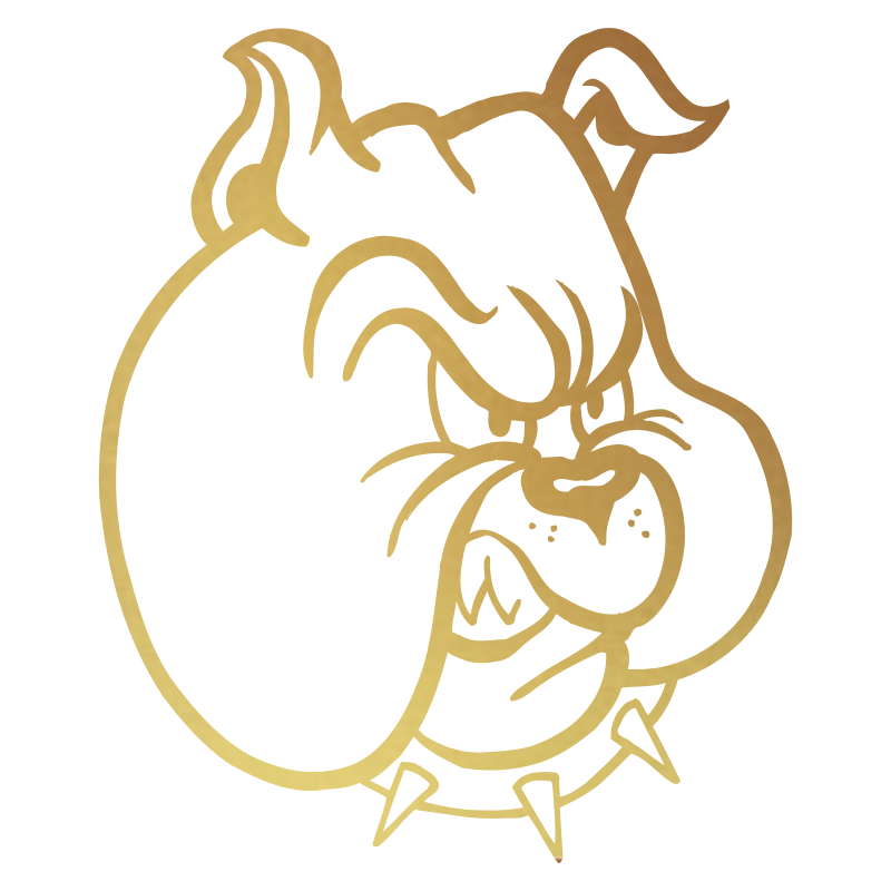 Sticker Tête de Bulldog