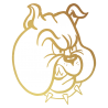 Sticker Tête de Bulldog
