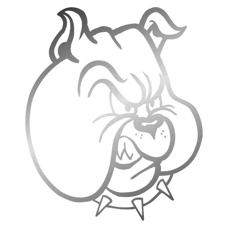 Sticker Tête de Bulldog