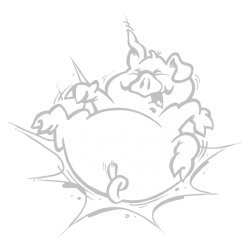 Sticker Cochon Cartoon