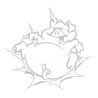 Sticker Cochon Cartoon