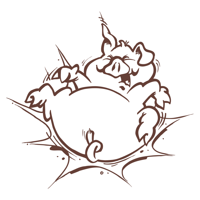 Sticker Cochon Cartoon