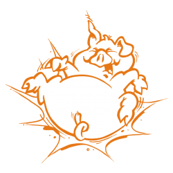 Sticker Cochon Cartoon