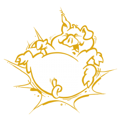 Sticker Cochon Cartoon