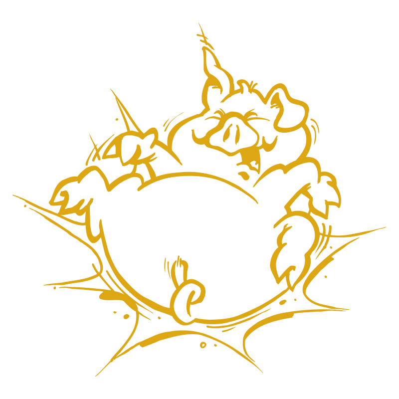 Sticker Cochon Cartoon