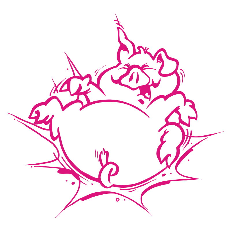Sticker Cochon Cartoon