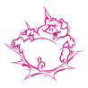 Sticker Cochon Cartoon